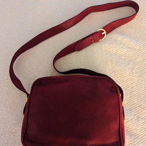 Classic Salvatore Ferragamo Red Leather Shoulder Bag - Like New